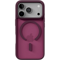 Чехол защитный VLP LITE Bloom Case c MagSafe для iPhone 18 Pro (Темно-вишневый)